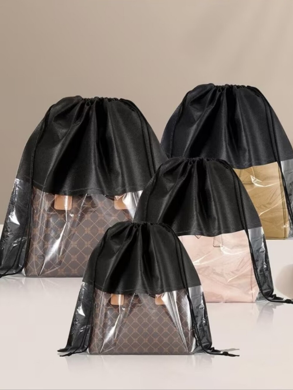 XL-19.5 X 19.5 INCHES-1 Piece Breathable Dustproof Drawstring Bags. - Picture 2 of 3